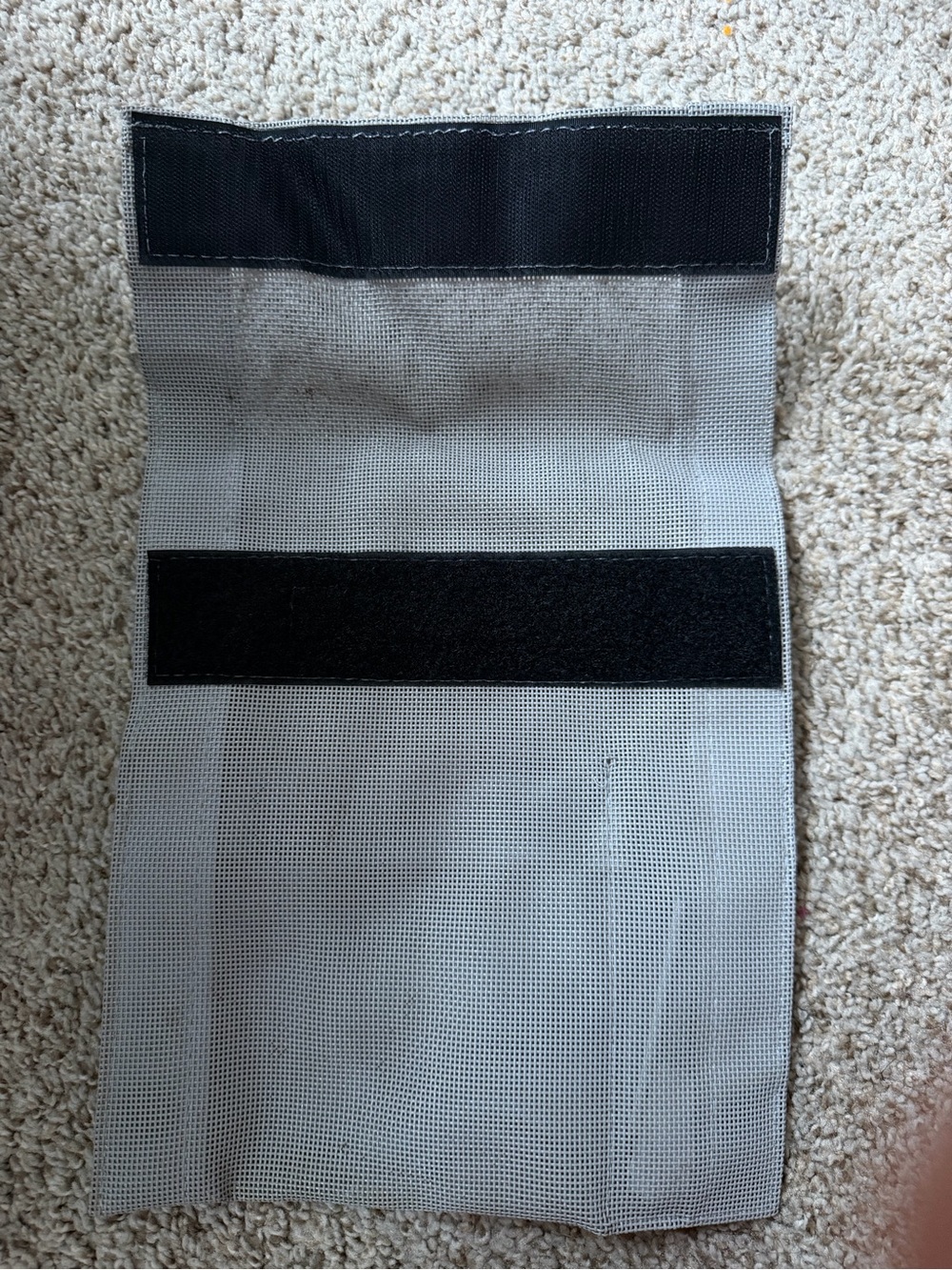 Gray Mesh Storage Pouch - Picture 3 of 3